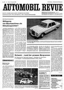 Titelblatt der Nummer 35 von Automobil-Revue Zeitungen 1965