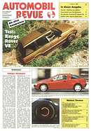 Titelblatt der Nummer 5 von Automobil-Revue Zeitungen 1995