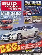 Titelblatt der Nummer 22 von auto motor und sport 2009
