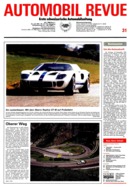 Titelblatt der Nummer 31 von Automobil-Revue Zeitungen 1981