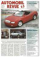 Titelblatt der Nummer 5 von Automobil-Revue Zeitungen 1996