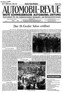 Titelblatt der Nummer 11 von Automobil-Revue Zeitungen 1948