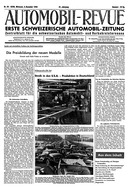 Titelblatt der Nummer 49 von Automobil-Revue Zeitungen 1945