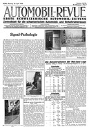 Titelblatt der Nummer 17 von Automobil-Revue Zeitungen 1940