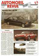 Titelblatt der Nummer 27 von Automobil-Revue Zeitungen 1991