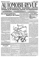 Titelblatt der Nummer 32 von Automobil-Revue Zeitungen 1939