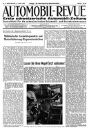 Titelblatt der Nummer 3 von Automobil-Revue Zeitungen 1945