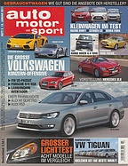 Titelblatt der Nummer 3 von auto motor und sport 2011