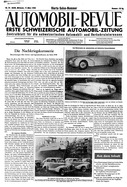 Titelblatt der Nummer 13 von Automobil-Revue Zeitungen 1948