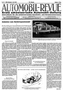 Titelblatt der Nummer 27 von Automobil-Revue Zeitungen 1944