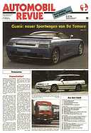 Titelblatt der Nummer 13 von Automobil-Revue Zeitungen 1993