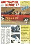 Titelblatt der Nummer 37 von Automobil-Revue Zeitungen 1995