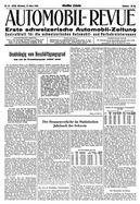 Titelblatt der Nummer 12 von Automobil-Revue Zeitungen 1945