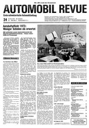 Titelblatt der Nummer 24 von Automobil-Revue Zeitungen 1974