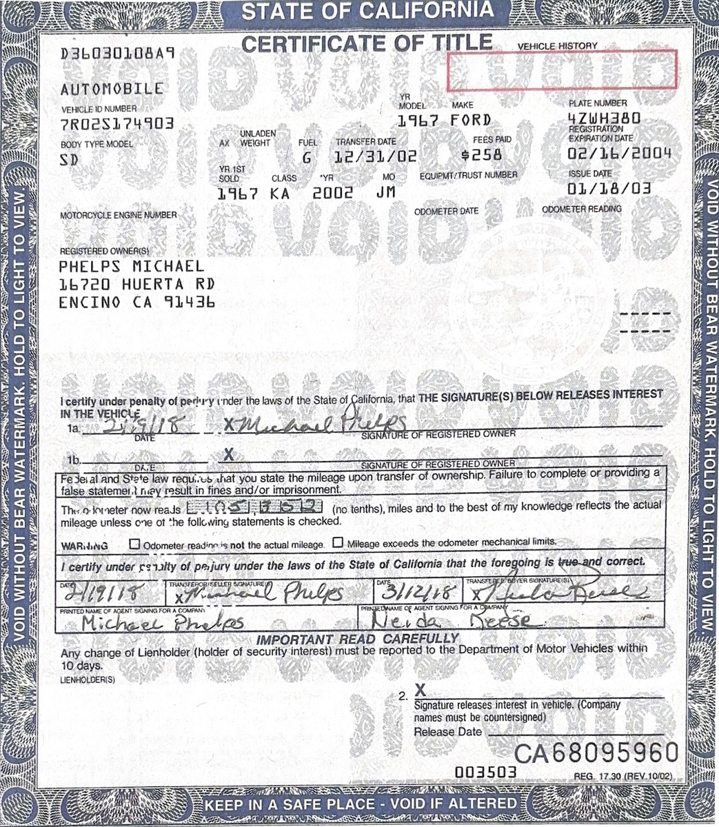 Bild 18 18 vom Fahrzeug-Verkaufsinserat Ford USA Mustang Fastback GT 390 - S-Code 1967 Einzigartiger Mustang Fastback GT 390 - S-Code, BigBlock, 6,4 l, 320 PS.