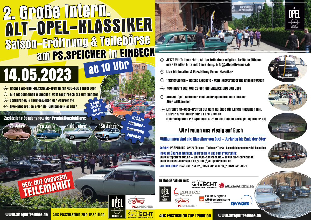 Logo der Veranstaltung «2. Große Int. Alt-Opel-Klassiker-Saisoneröffnung»
