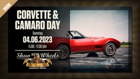Logo der Veranstaltung «Show your Wheels! Corvette & Camaro Day»