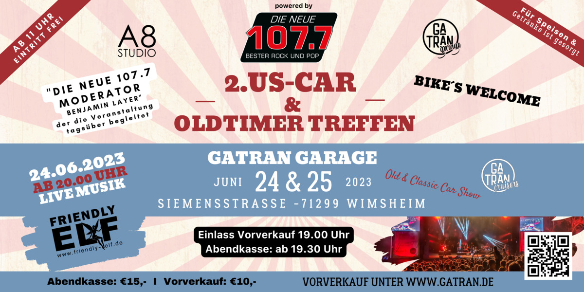 Logo der Veranstaltung «Oldtimer Classic Car Show - 2. US-CAR & Oldtimer Treffen»