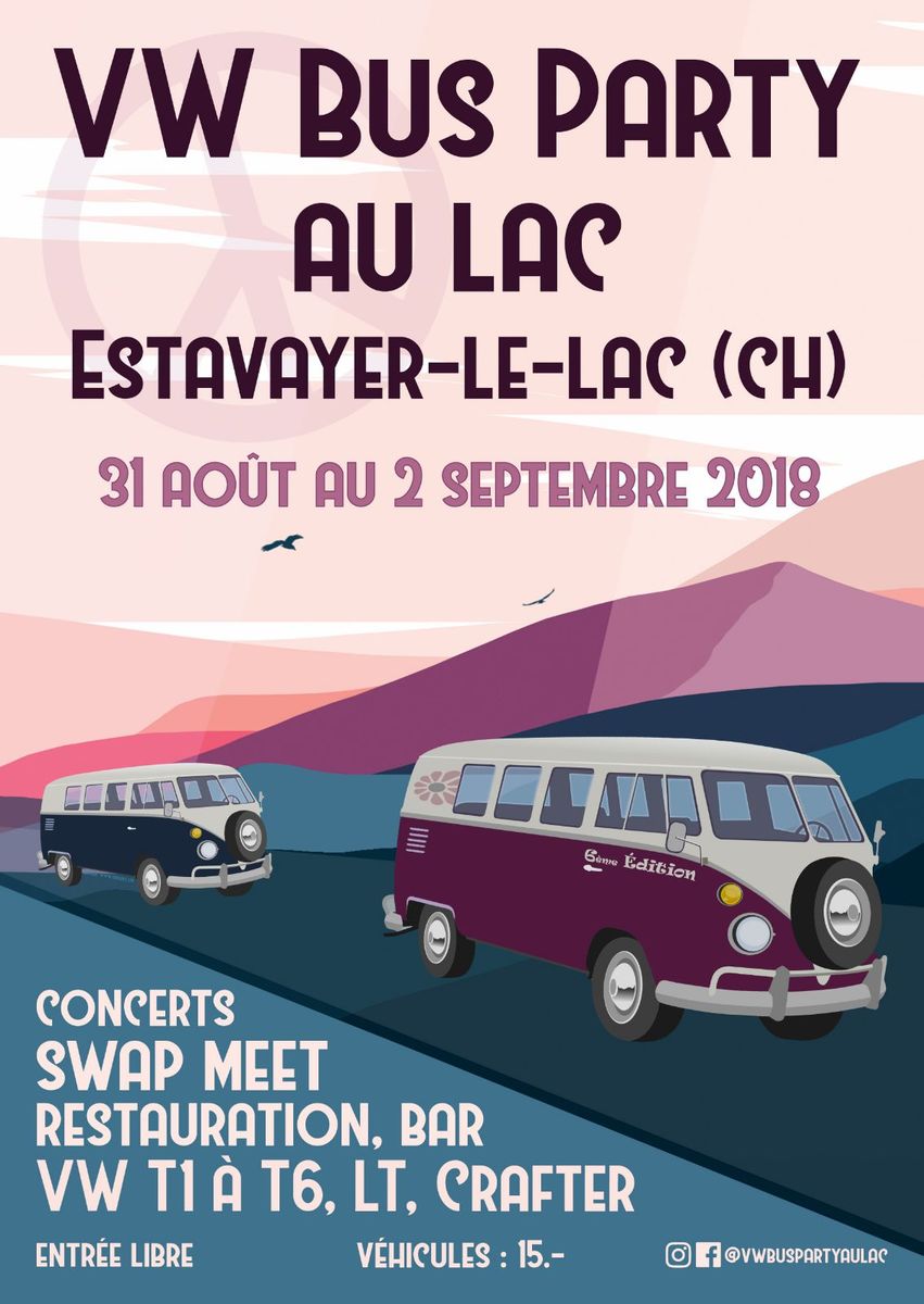 Logo der Veranstaltung «VW-Bus-Party au lac»