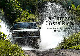 Logo von Arrive & Drive: "La Carrera Costa Rica", Dezember-Rundreise