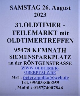 Logo der Veranstaltung «31. Oldtimertreffen mit Teilemarkt»