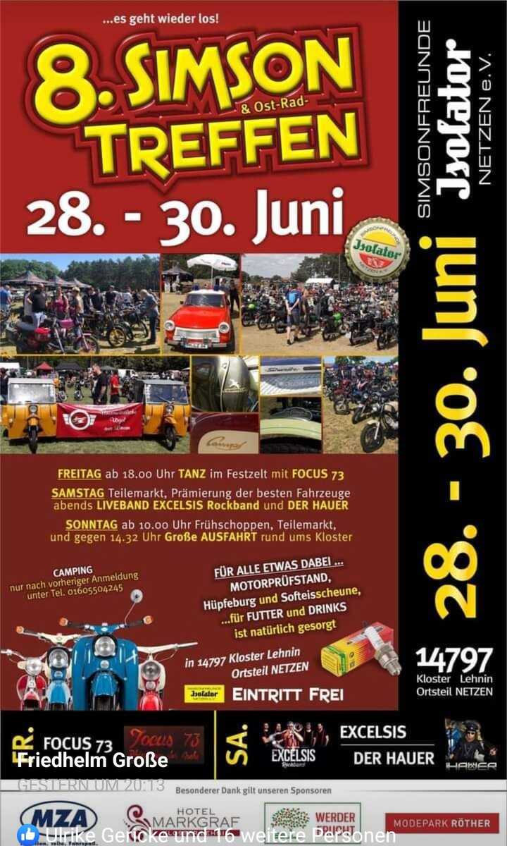Logo der Veranstaltung «8. Simson und Ost-Rad Treffen»