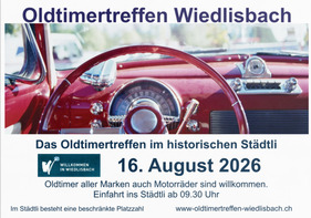 Logo der Veranstaltung «Oldtimertreffen Wiedlisbach»
