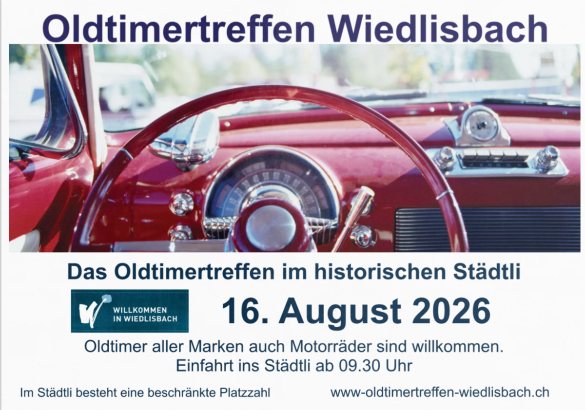 Logo der Veranstaltung «Oldtimertreffen Wiedlisbach»
