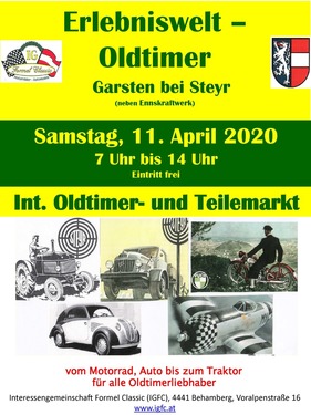 Logo der Veranstaltung «65. Int. IGFC Oldtimer- und Teilemarkt»