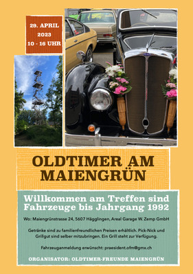 Logo der Veranstaltung «Oldtimer am Maiengrün»
