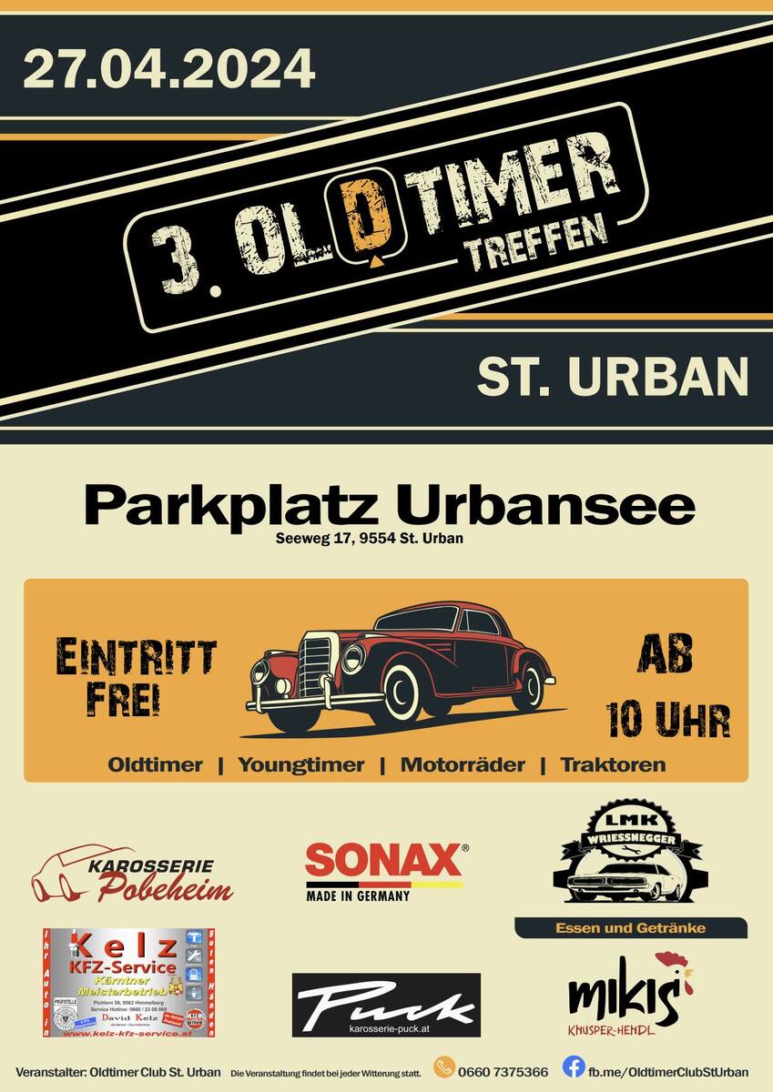 Logo der Veranstaltung «3. Oldtimertreffen St. Urban»