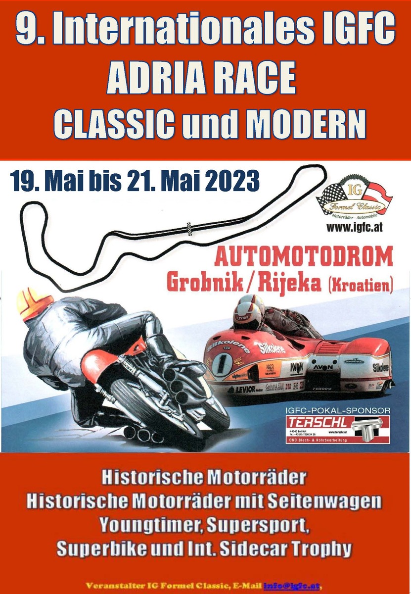 Logo der Veranstaltung «9. Int. IGFC Adria Race»