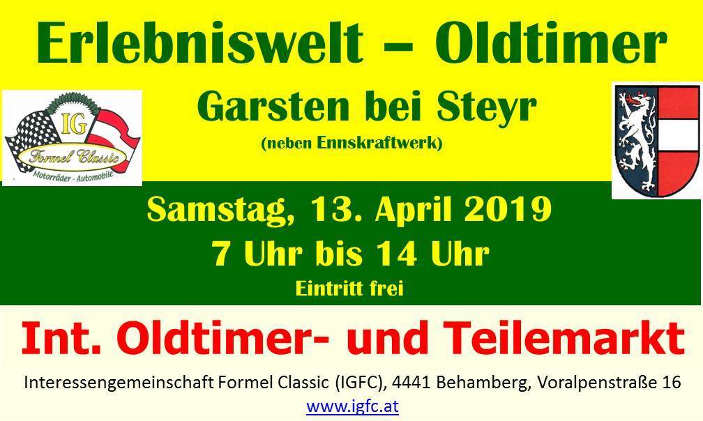 Logo der Veranstaltung «64. Int. IGFC Oldtimer- und Teilemarkt»