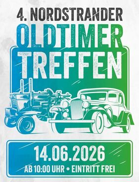 Logo der Veranstaltung «4. Nordstrander Oldtimertreffen» Logo der Veranstaltung «4. Nordstrander Oldtimertreffen»