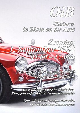 Logo der Veranstaltung «OiB Oldtimer in Büren an der Aare»