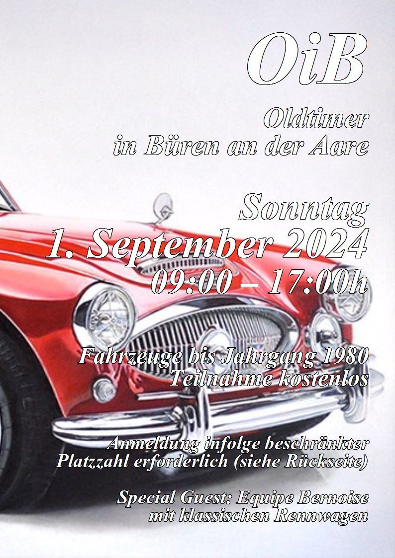 Logo der Veranstaltung «OiB Oldtimer in Büren an der Aare»