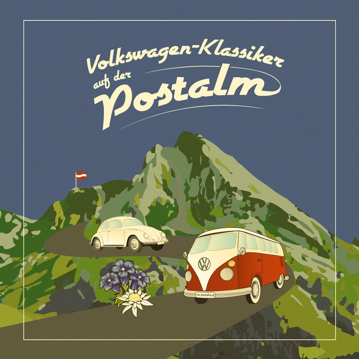 Logo der Veranstaltung «2. Volkswagen-Klassiker auf der Postalm»