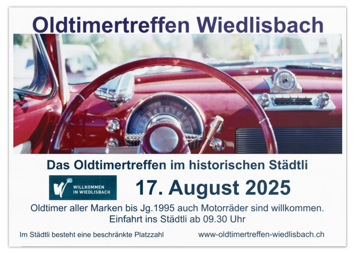 Logo der Veranstaltung «Oldtimertreffen Wiedlisbach»