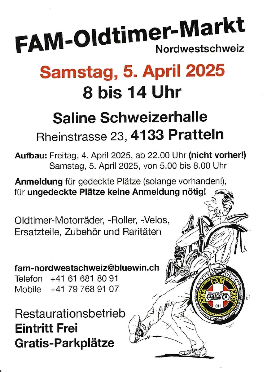 Logo der Veranstaltung «FAM-Oldtimer-Markt»