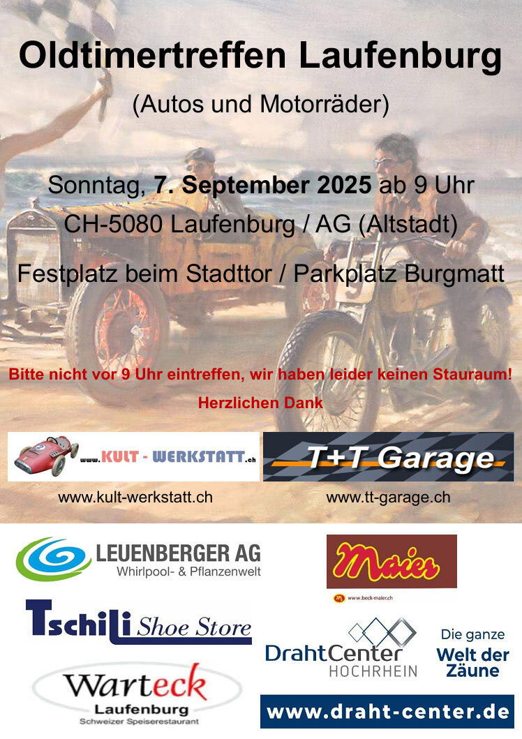 Logo der Veranstaltung «Oldtimertreffen Laufenburg»