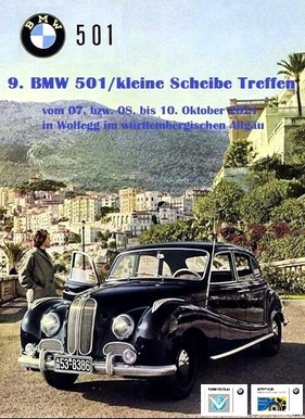 Logo der Veranstaltung «9. BMW 501 / kleine Scheibe Treffen» Logo der Veranstaltung «9. BMW 501 / kleine Scheibe Treffen»