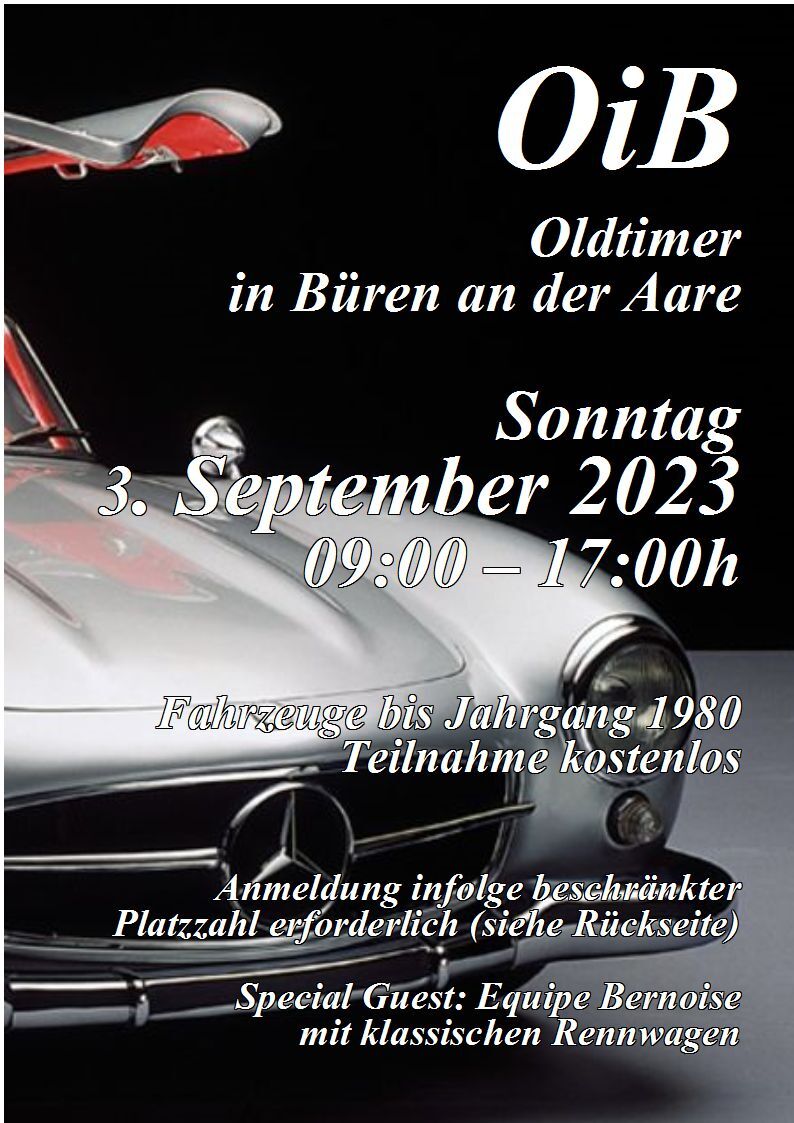 Logo der Veranstaltung «OiB Oldtimer in Büren an der Aare»