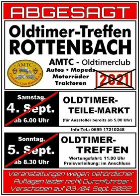 Logo der Veranstaltung «Oldtimertreffen - Teilemarkt - Verschoben auf 2022 _» Logo der Veranstaltung «Oldtimertreffen - Teilemarkt - Verschoben auf 2022 _»