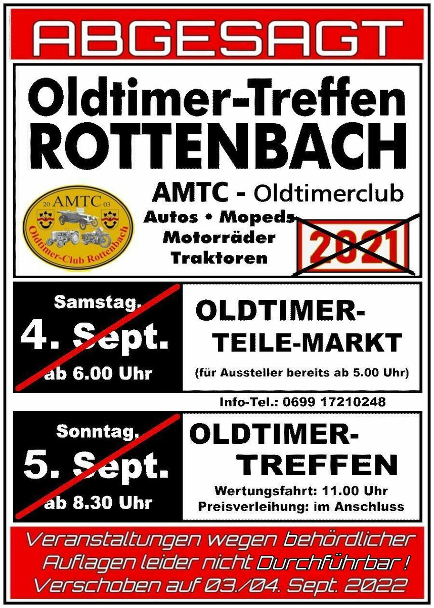 Logo der Veranstaltung «Oldtimertreffen - Teilemarkt - Verschoben auf 2022 _»