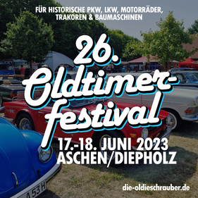 Logo der Veranstaltung «26. Oldtimerfestival der Oldieschrauber» Logo der Veranstaltung «26. Oldtimerfestival der Oldieschrauber»