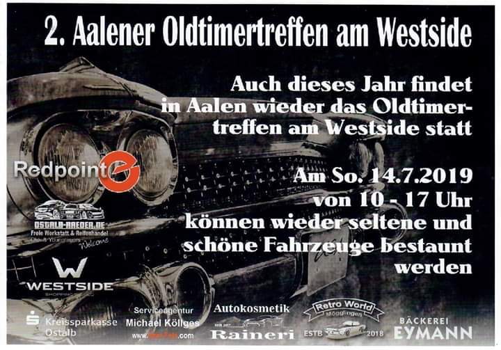 Logo der Veranstaltung «2. Oldtimertreffen in Aalen am Westside»