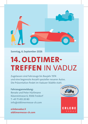 Logo der Veranstaltung «14. Oldtimertreffen Vaduz» Logo der Veranstaltung «14. Oldtimertreffen Vaduz»