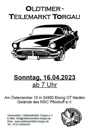 Logo der Veranstaltung «Oldtimer Teilemarkt Torgau» Logo der Veranstaltung «Oldtimer Teilemarkt Torgau»