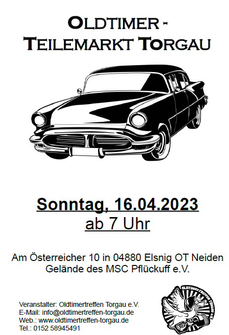 Logo der Veranstaltung «Oldtimer Teilemarkt Torgau»