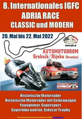 Logo von 8. Int. IGFC Adria Race - Classic und Modern